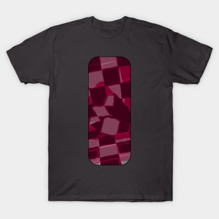 Mirror Cube in Checkered Checkered Room Purple T-Shirt